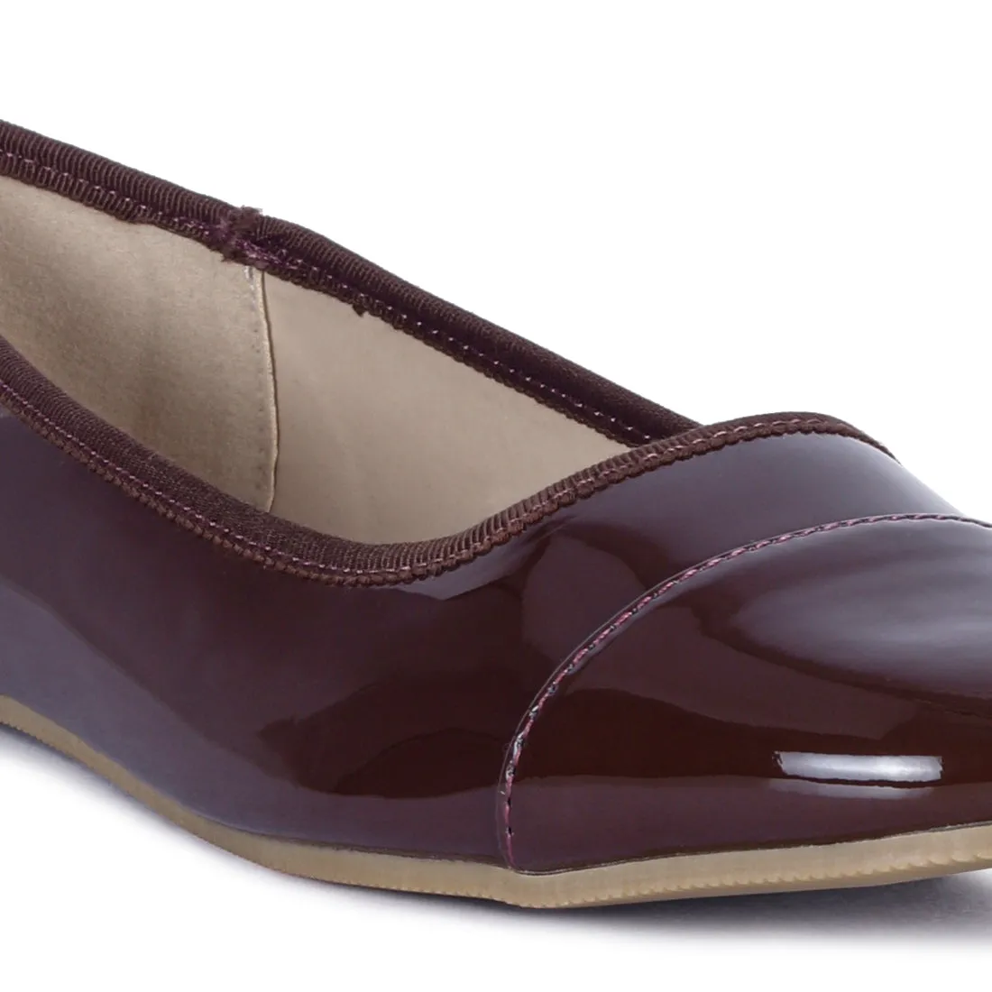 Almond Toe Ballerina Flat Shoes