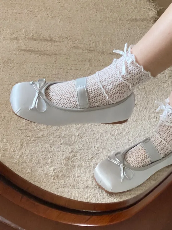 Ballet Bow Vintage Flat Shoes