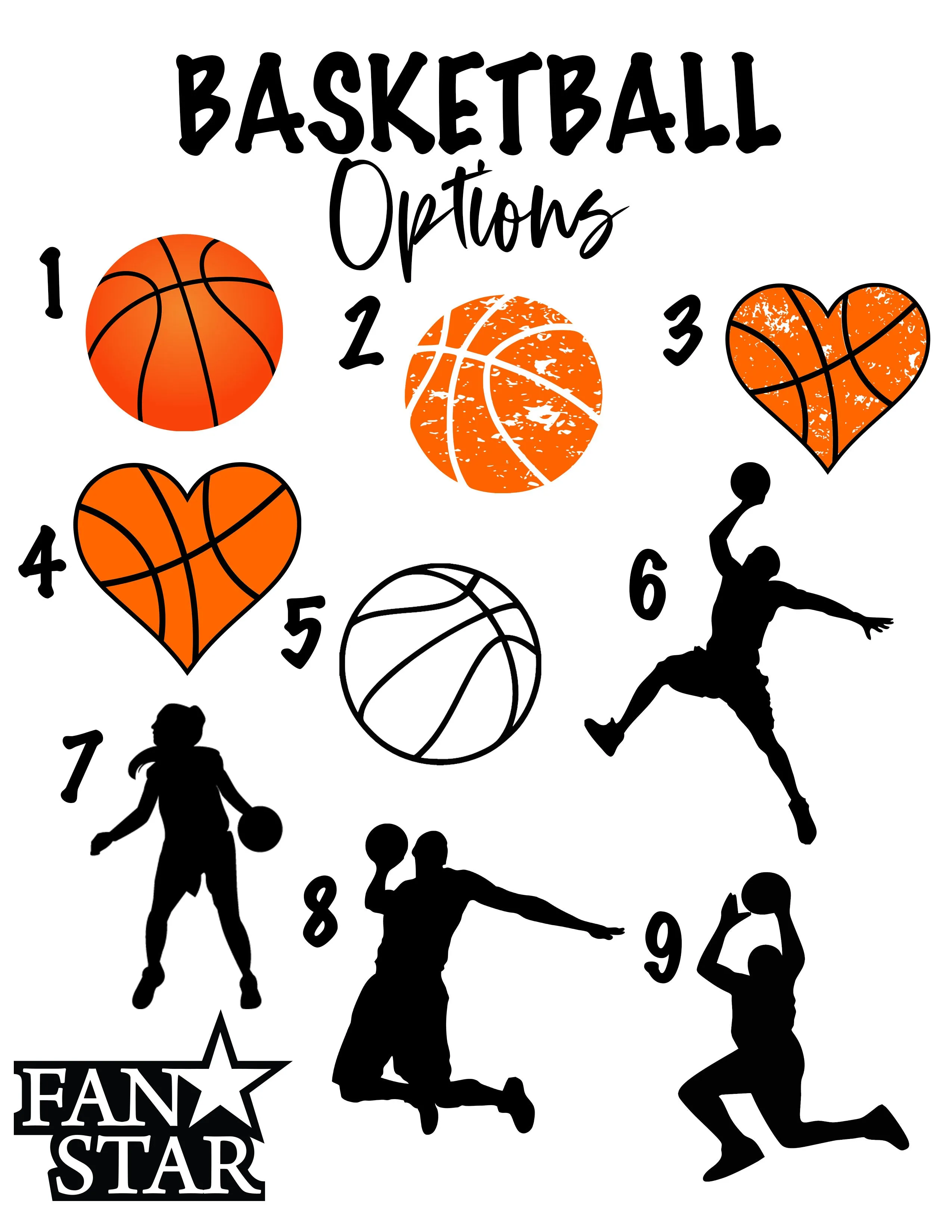 Basketball Flames Slides Personalized with Your Name, Number, and Image
