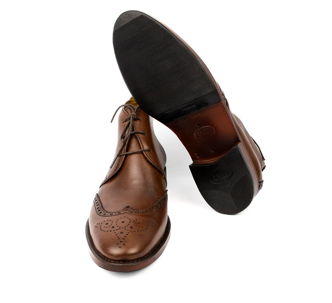 Bota Chukka Brogue Albert cor mahogany