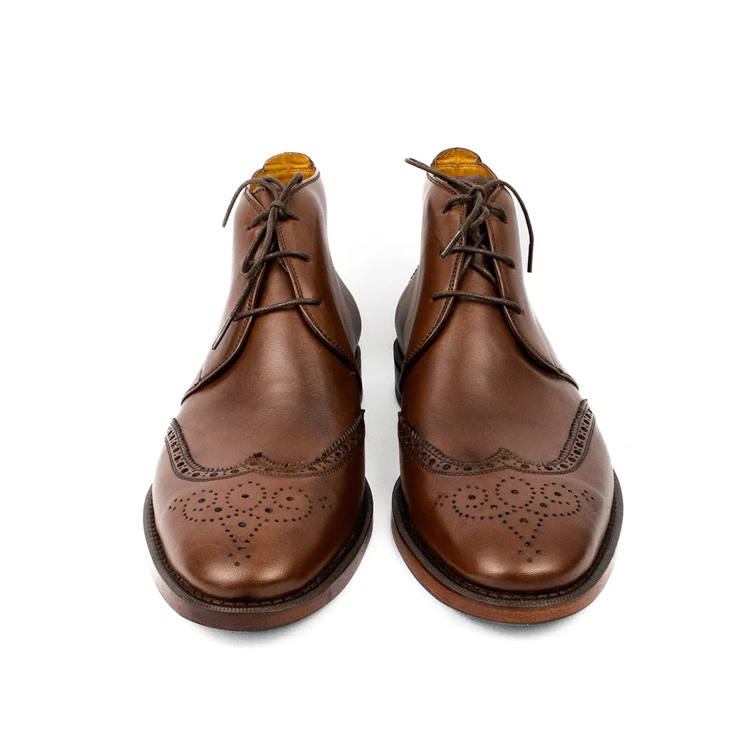 Bota Chukka Brogue Albert cor mahogany