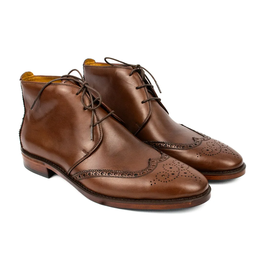 Bota Chukka Brogue Albert cor mahogany