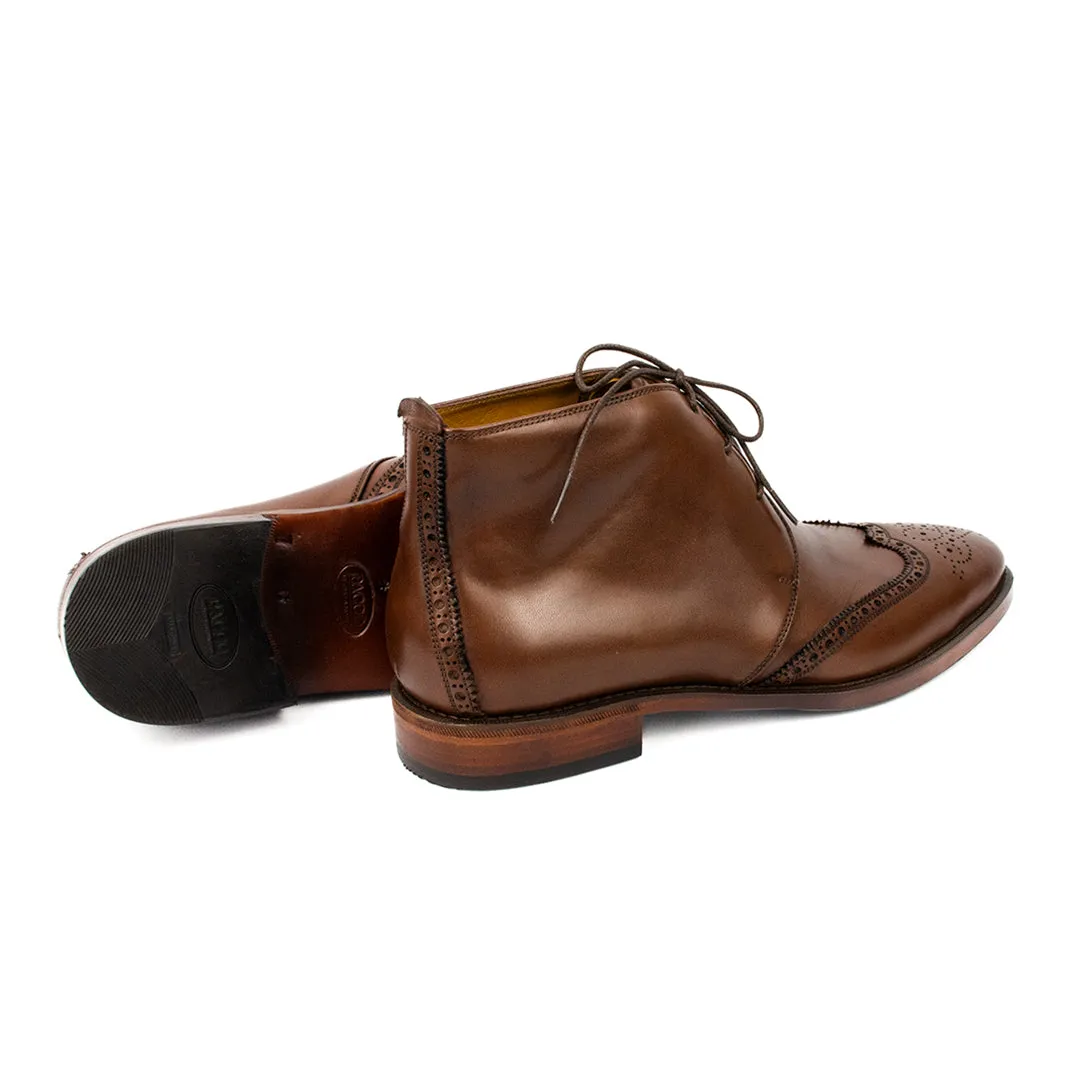 Bota Chukka Brogue Albert cor mahogany