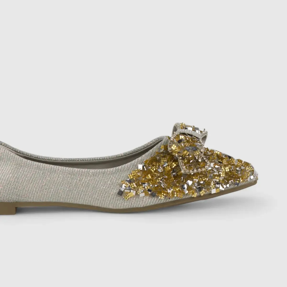 Bulbul Bling Pump Silver HAR020