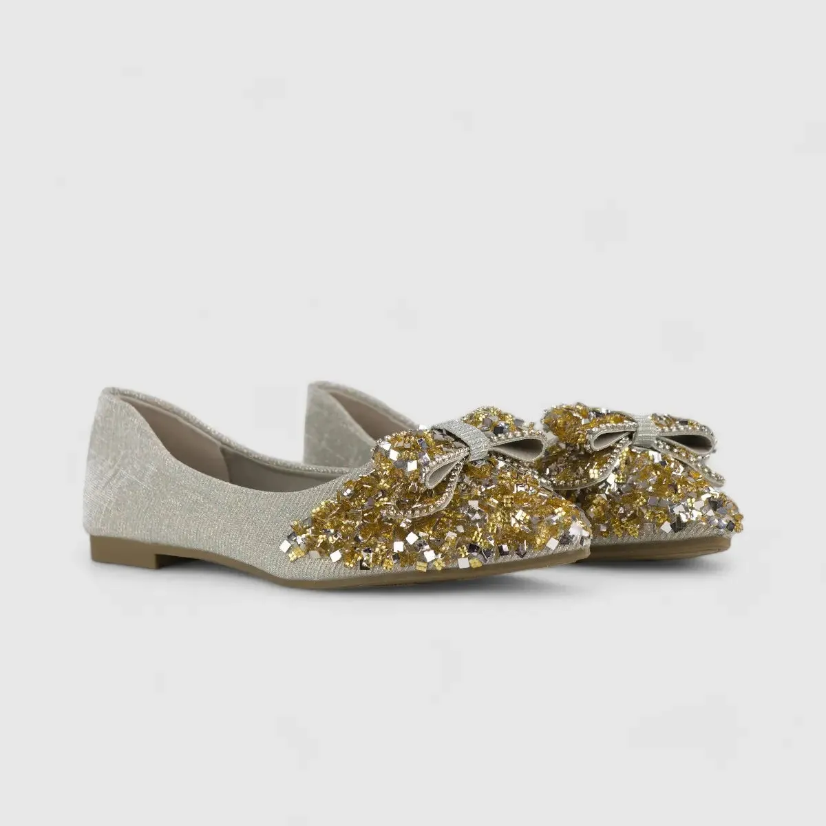 Bulbul Bling Pump Silver HAR020