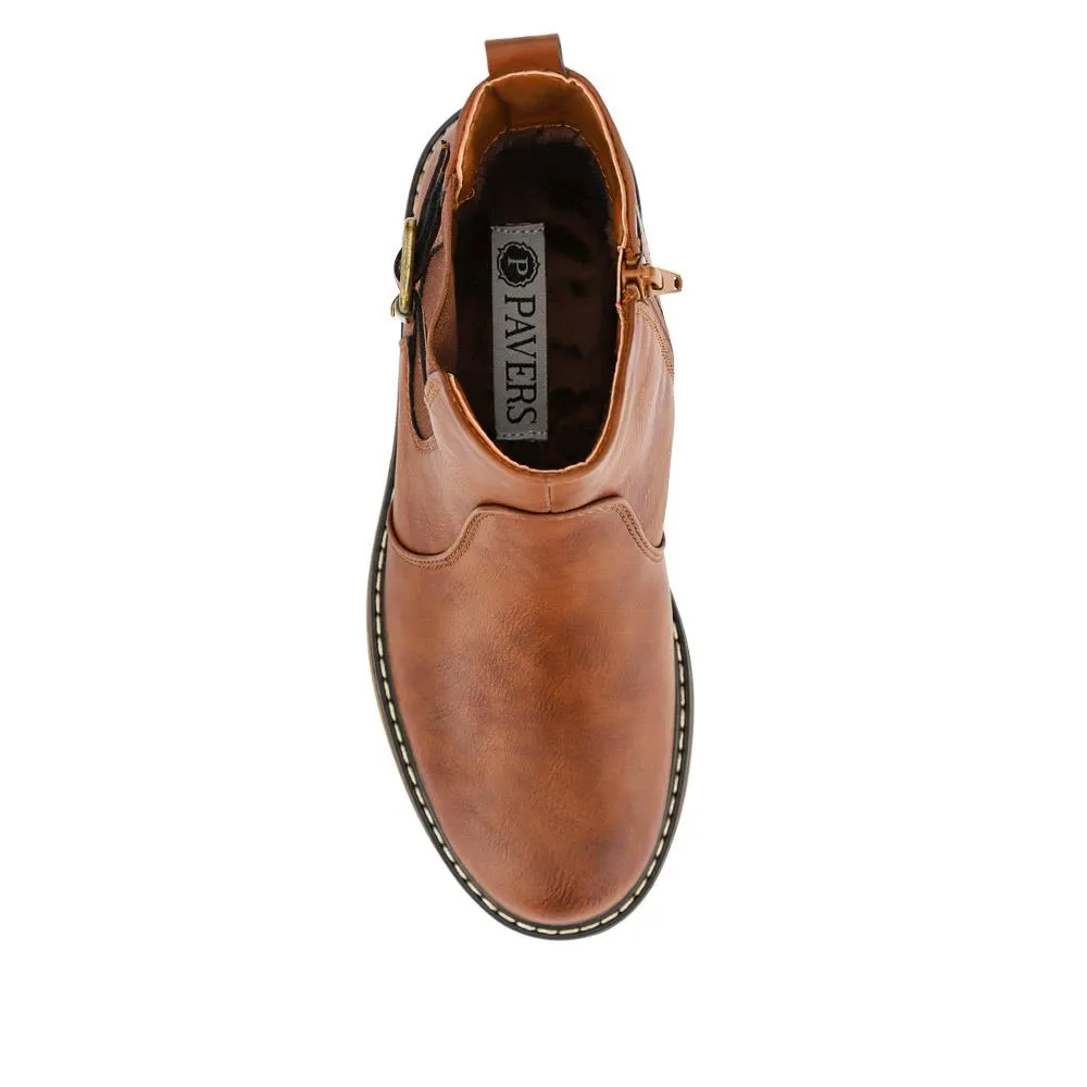 Casual Block-Heeled Chelsea Boots - WBINS40155 / 326 298