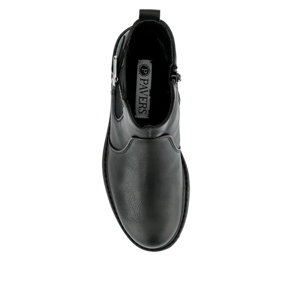 Casual Block-Heeled Chelsea Boots - WBINS40155 / 326 298