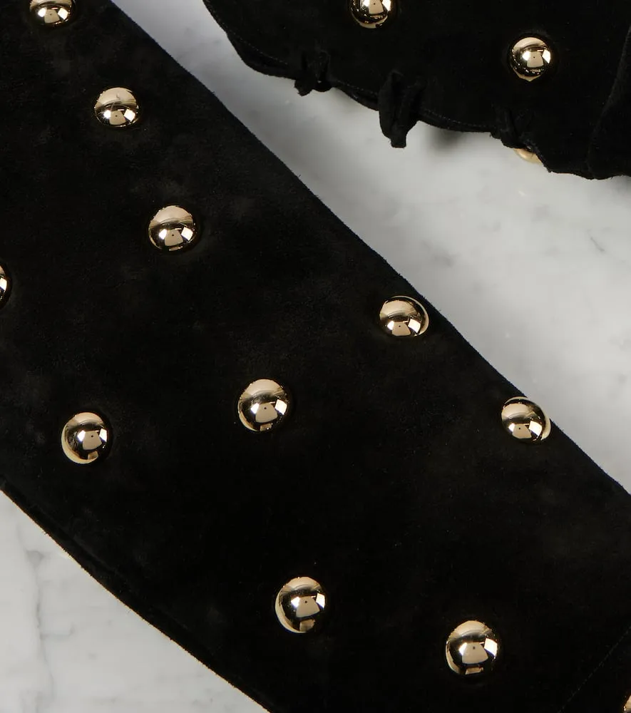 Chloe Eve 85 embellished suede over-the-knee boots