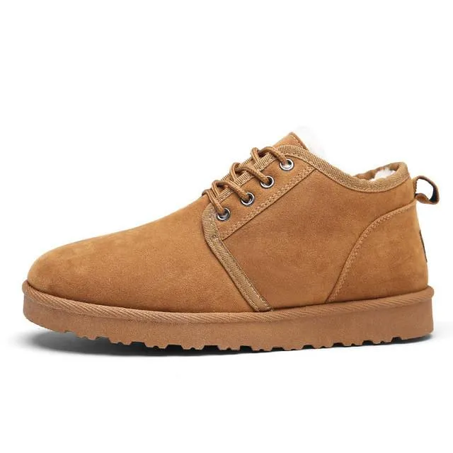 Classic Men's Winter Boots - Ankle Snow Boots