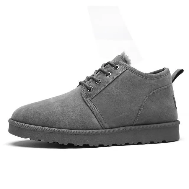 Classic Men's Winter Boots - Ankle Snow Boots