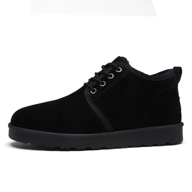 Classic Men's Winter Boots - Ankle Snow Boots