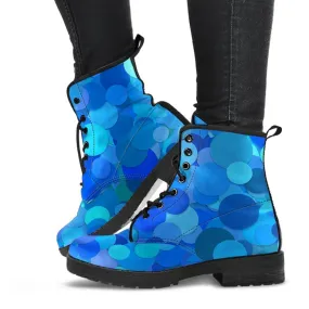 Combat Boots - Blues | Boho Shoes, Handmade Lace Up Boots, Vegan Leather Lace Up Boots, 90s Boots, 2000s Boots, 90s Boots, Hipster Boots