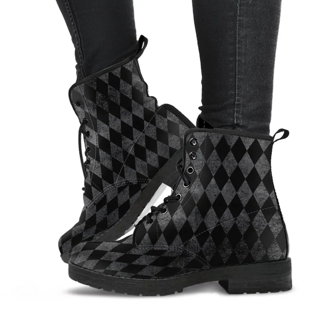 Combat Boots-Rugged Look Distressed Classic Pattern