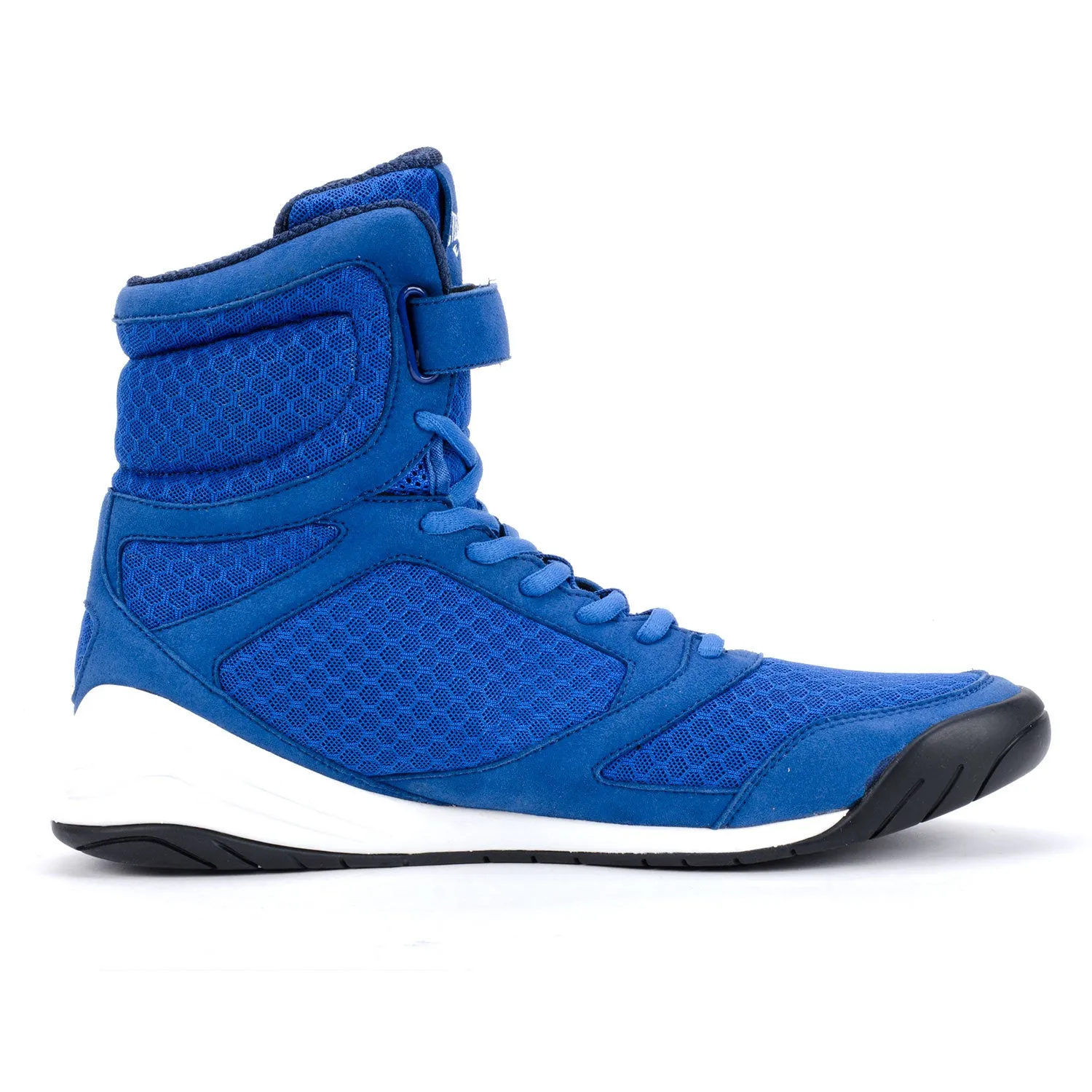 Elite Blue High Top Boxing Shoes