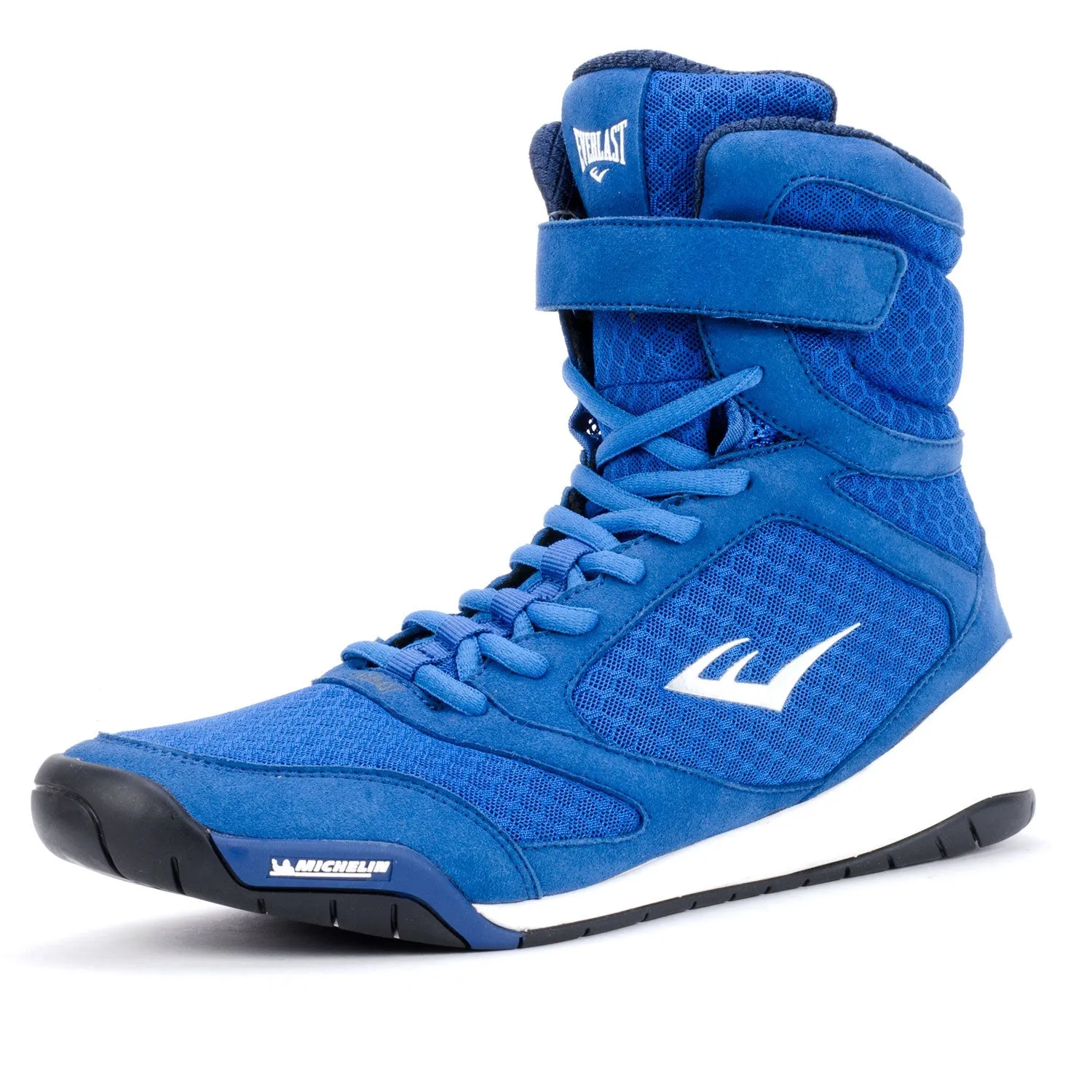 Elite Blue High Top Boxing Shoes
