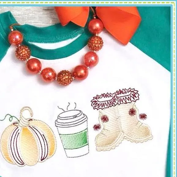 Fall Favorites Embroidered SHIRT ONLY