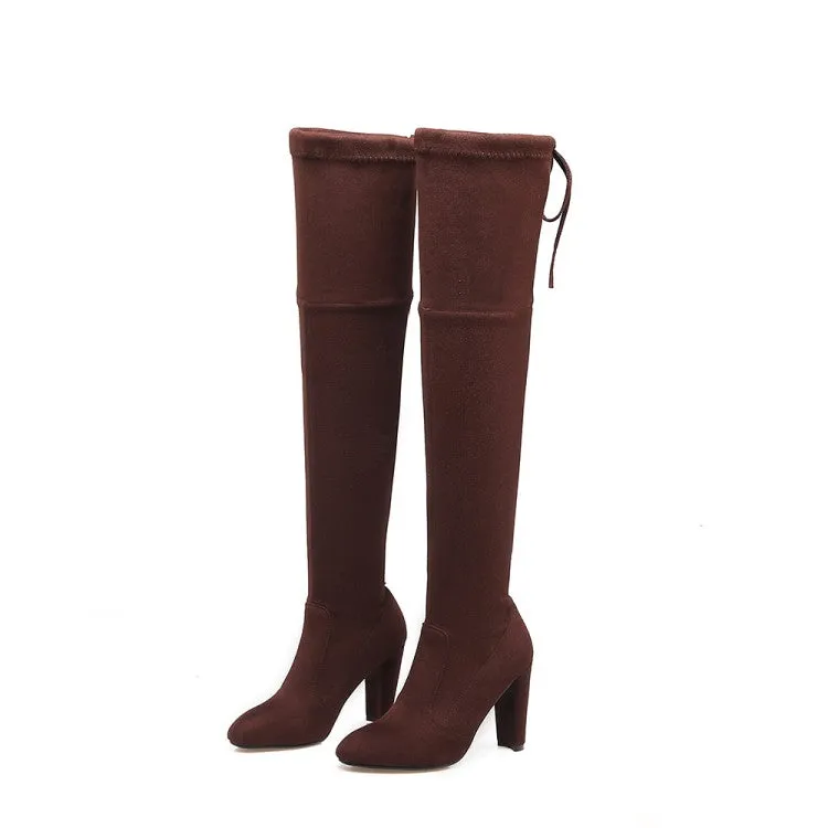 Funki Buys | Boots | Women's Over-the-Knee High Chelsea Boot
