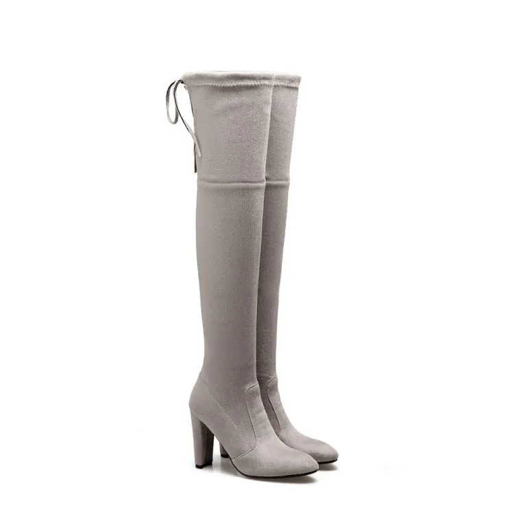 Funki Buys | Boots | Women's Over-the-Knee High Chelsea Boot