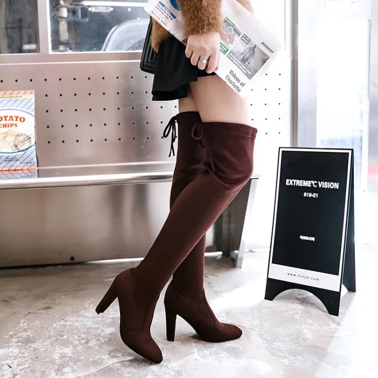 Funki Buys | Boots | Women's Over-the-Knee High Chelsea Boot