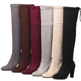 Funki Buys | Boots | Women's Over-the-Knee High Chelsea Boot