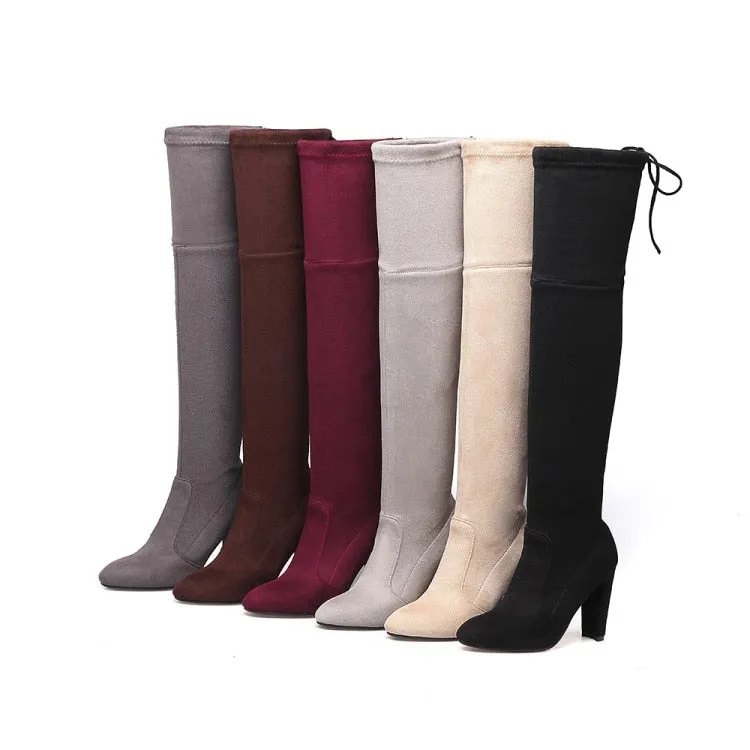 Funki Buys | Boots | Women's Over-the-Knee High Chelsea Boot