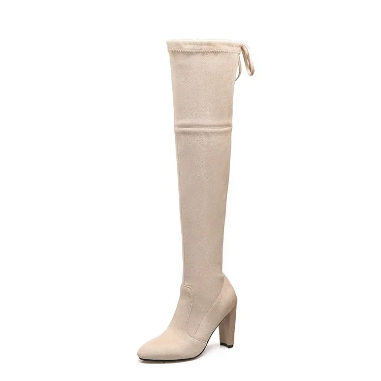 Funki Buys | Boots | Women's Over-the-Knee High Chelsea Boot