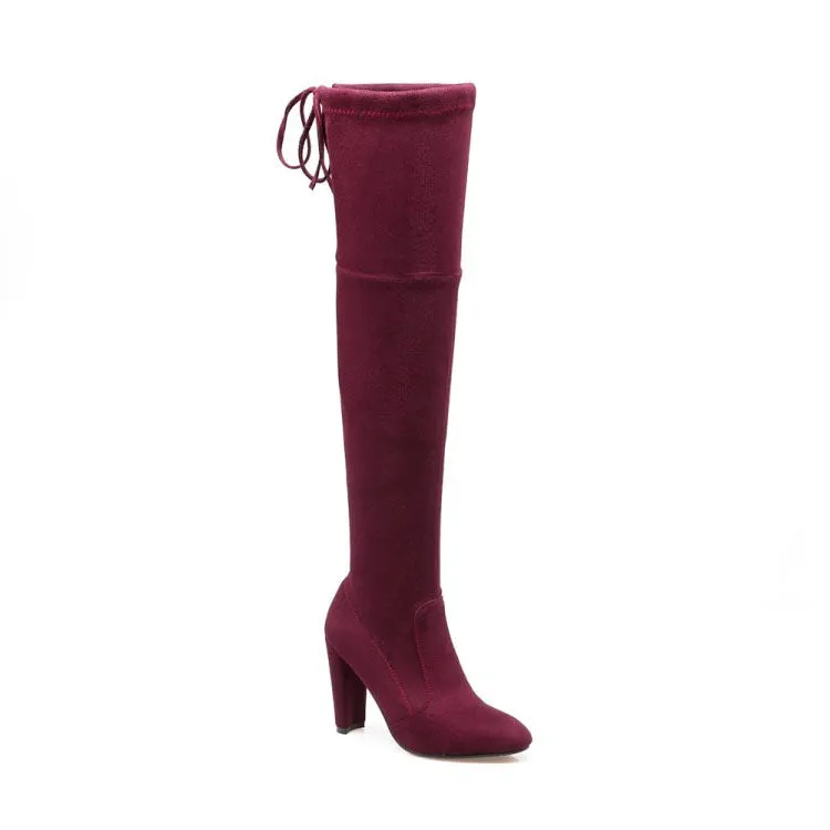Funki Buys | Boots | Women's Over-the-Knee High Chelsea Boot