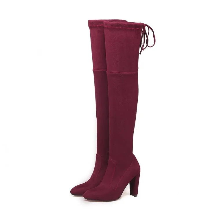 Funki Buys | Boots | Women's Over-the-Knee High Chelsea Boot