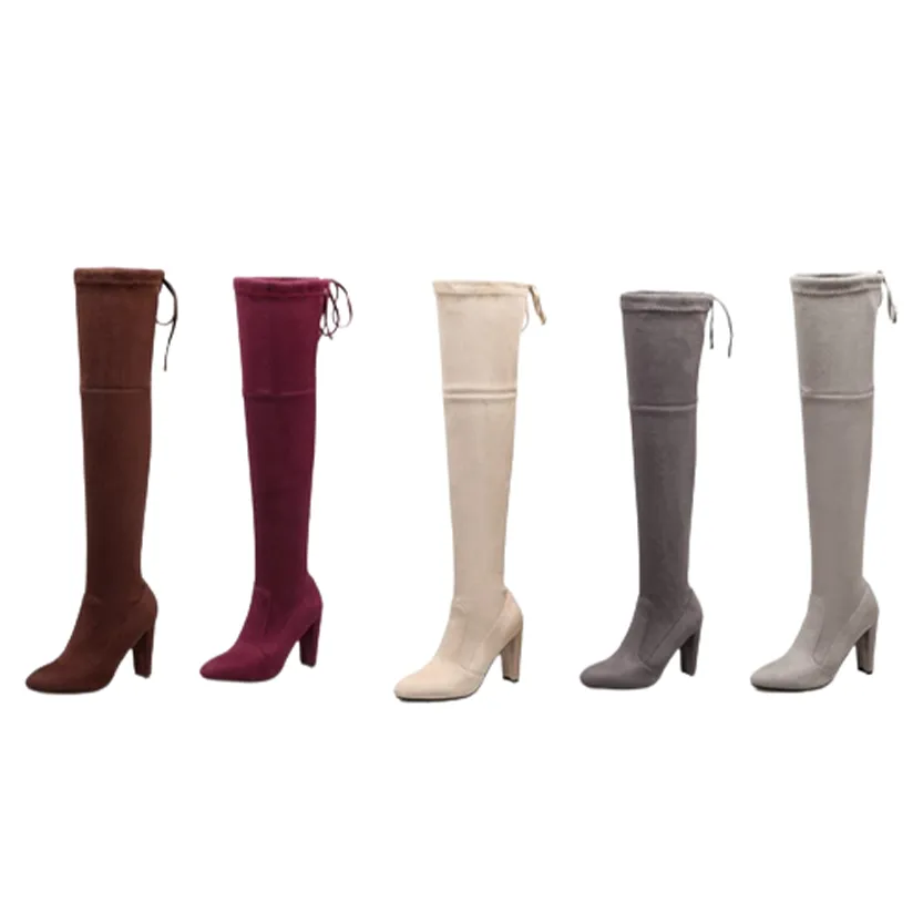 Funki Buys | Boots | Women's Over-the-Knee High Chelsea Boot