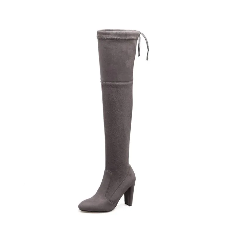 Funki Buys | Boots | Women's Over-the-Knee High Chelsea Boot