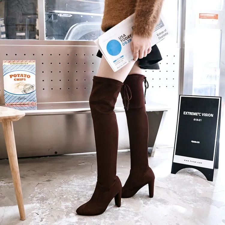 Funki Buys | Boots | Women's Over-the-Knee High Chelsea Boot