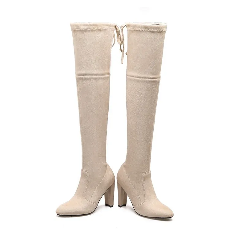 Funki Buys | Boots | Women's Over-the-Knee High Chelsea Boot