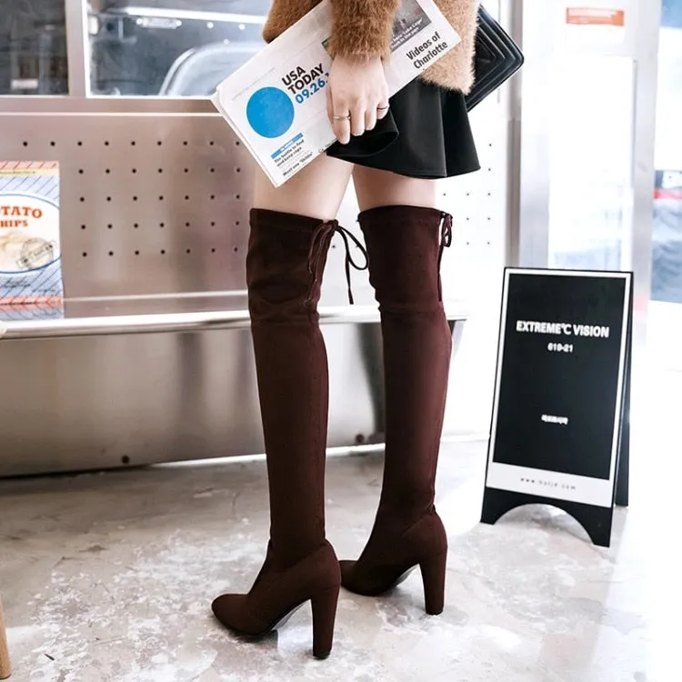 Funki Buys | Boots | Women's Over-the-Knee High Chelsea Boot