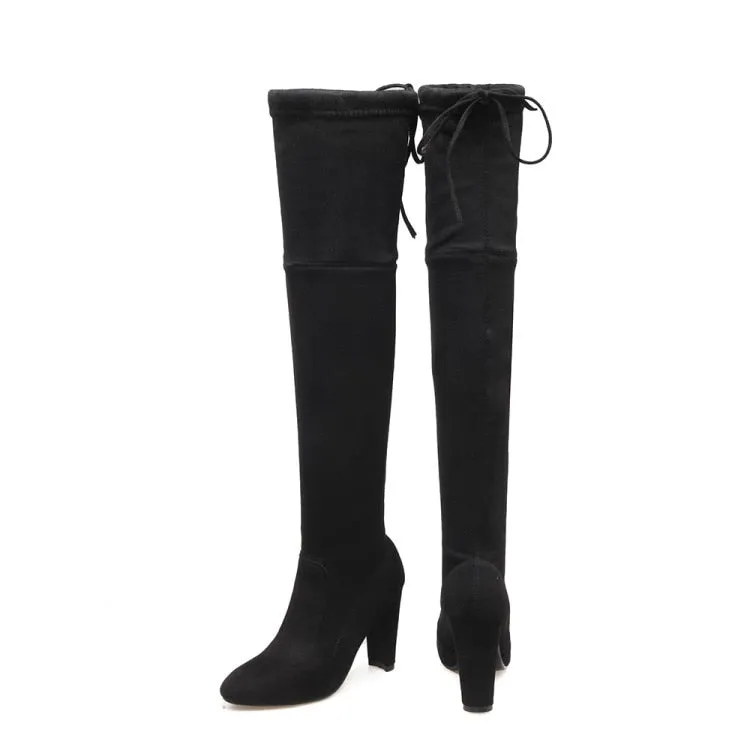 Funki Buys | Boots | Women's Over-the-Knee High Chelsea Boot