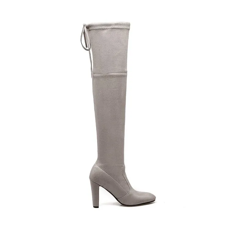 Funki Buys | Boots | Women's Over-the-Knee High Chelsea Boot