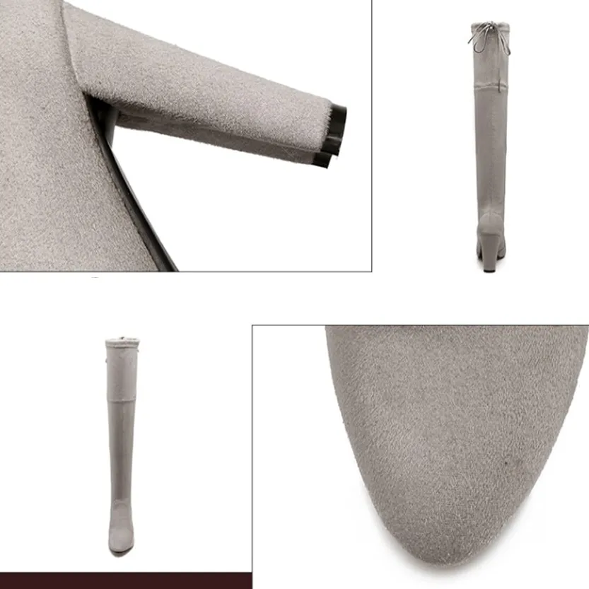 Funki Buys | Boots | Women's Over-the-Knee High Chelsea Boot