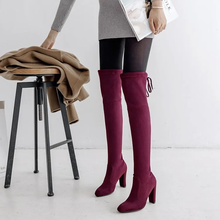 Funki Buys | Boots | Women's Over-the-Knee High Chelsea Boot