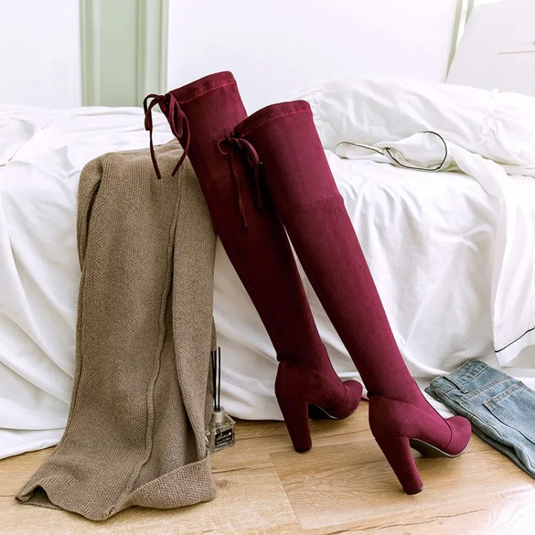 Funki Buys | Boots | Women's Over-the-Knee High Chelsea Boot