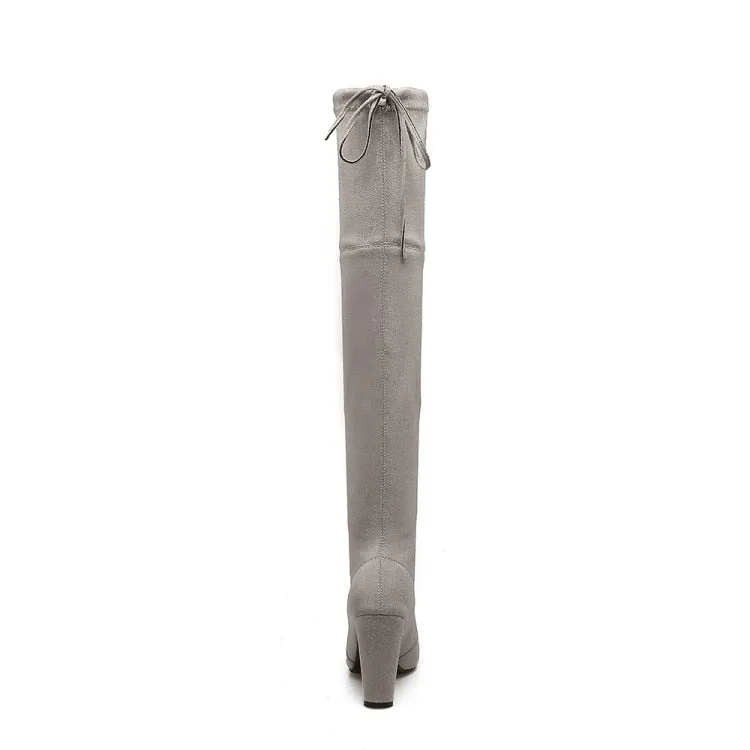 Funki Buys | Boots | Women's Over-the-Knee High Chelsea Boot