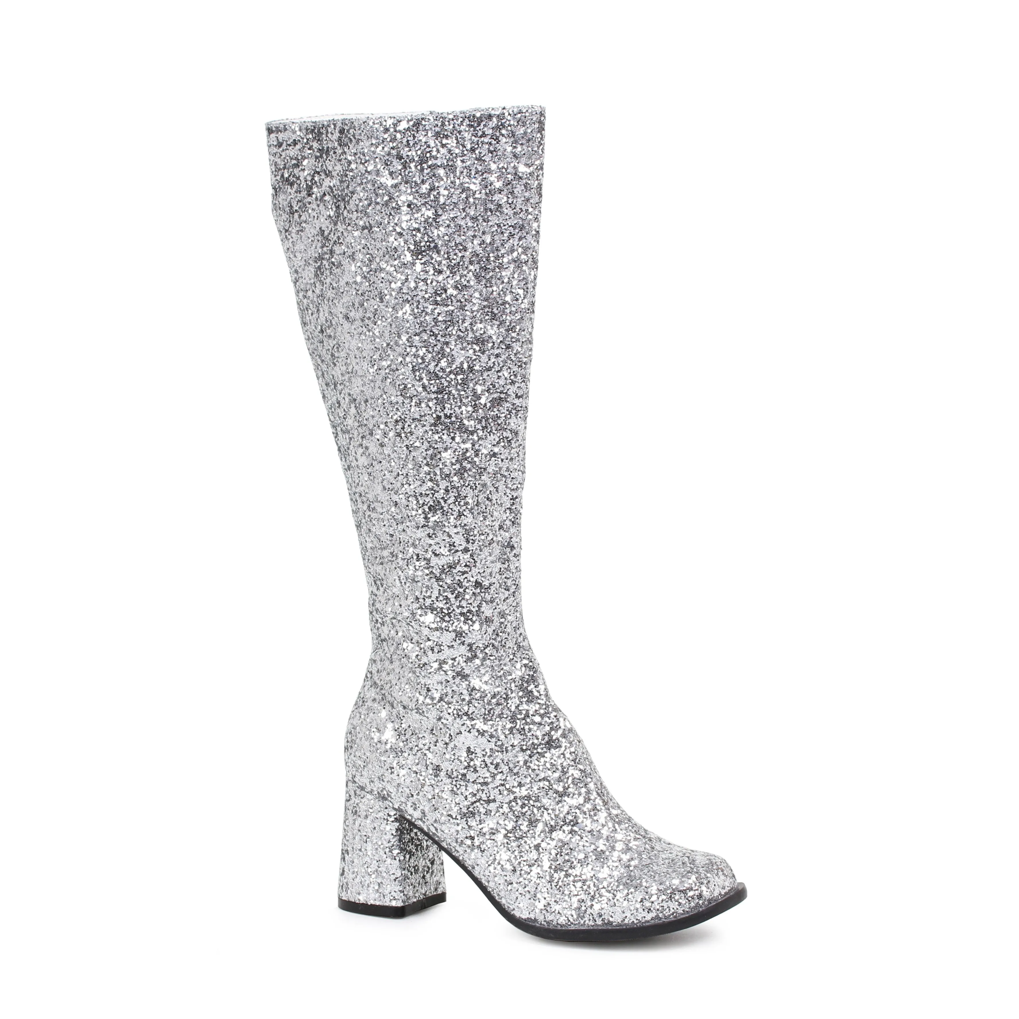 GOGO-G 3" Heel Glitter Gogo Boot. W/Zipper.