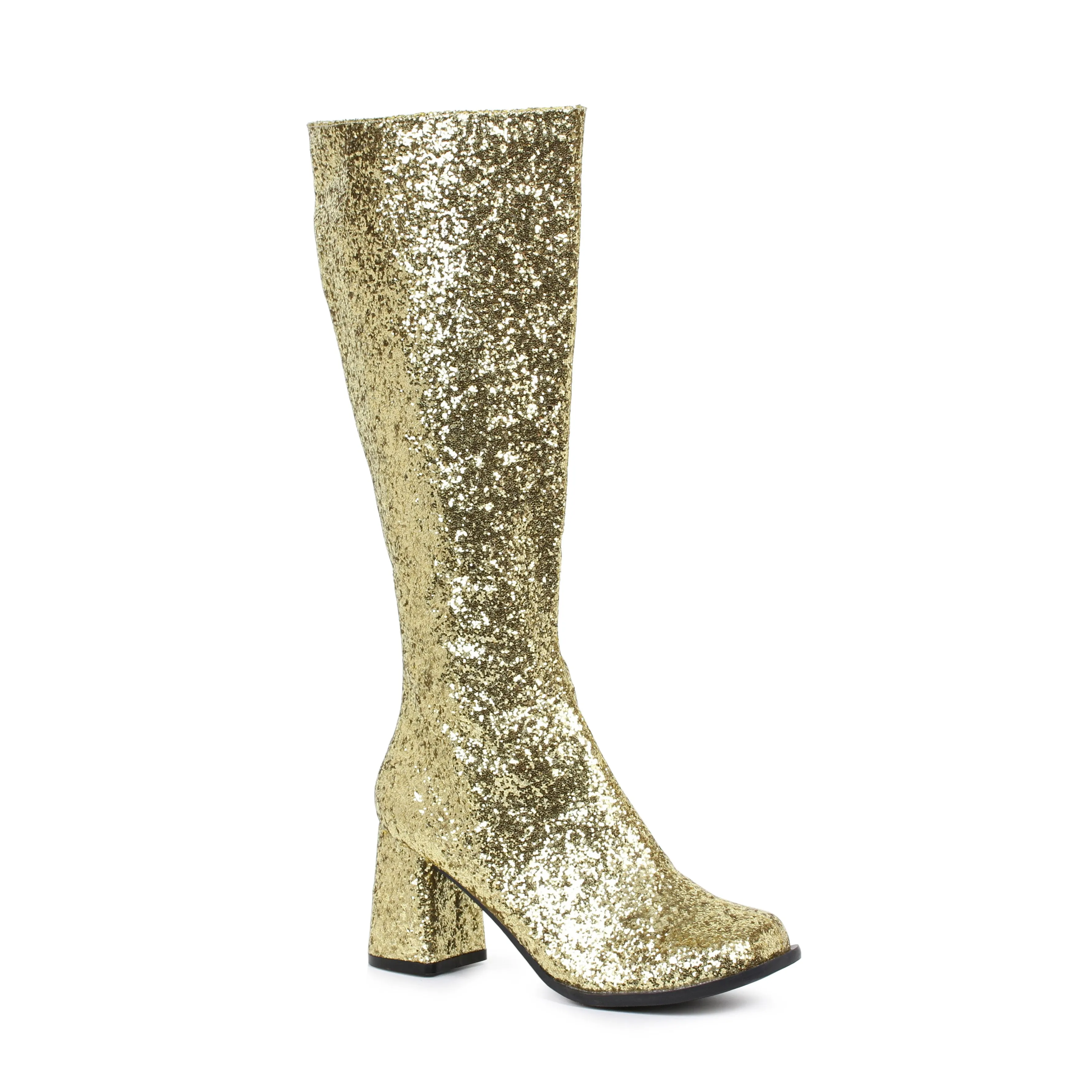 GOGO-G 3" Heel Glitter Gogo Boot. W/Zipper.