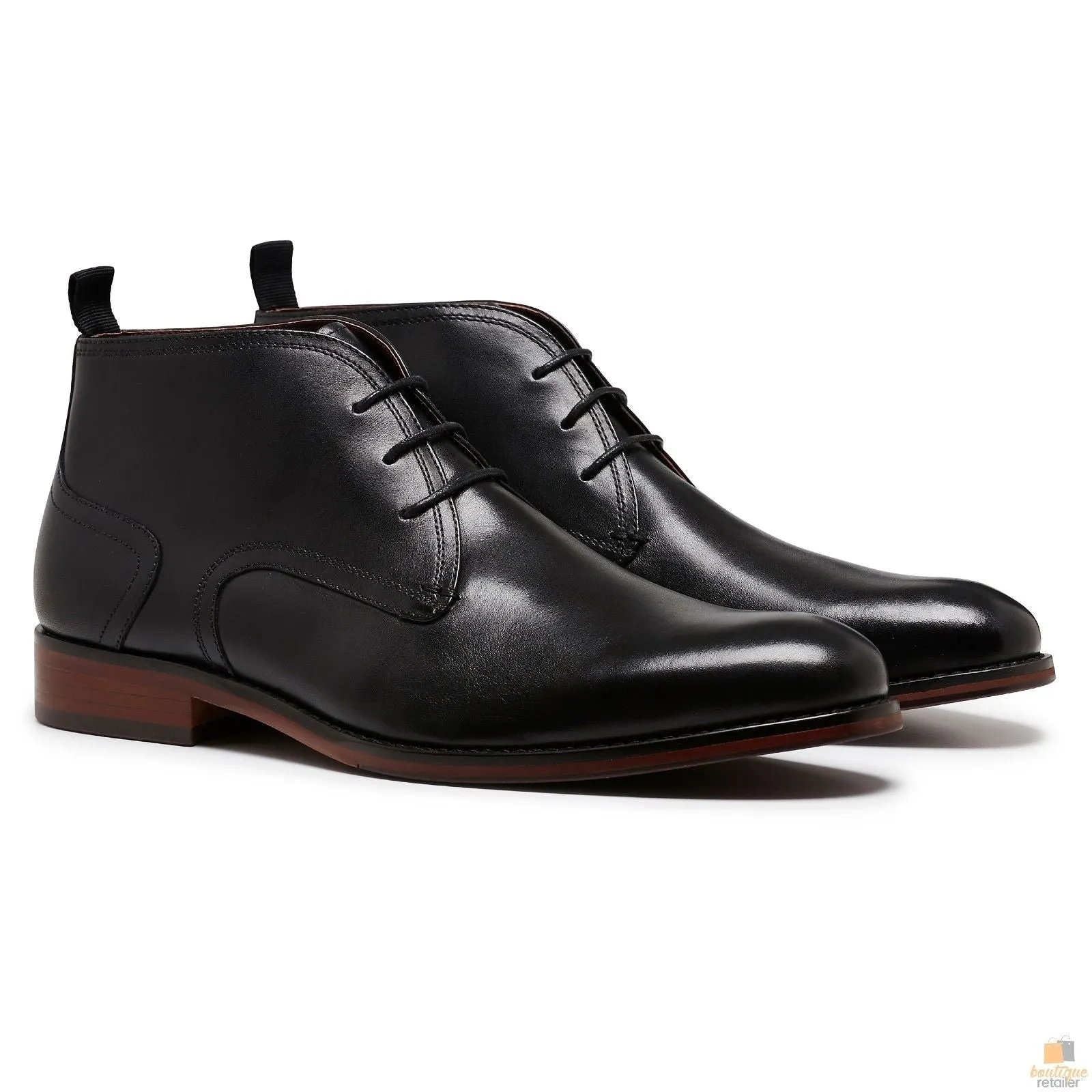 JULIUS MARLOW SPIKE Leather Boots Dress Work Formal Business Shoes Chukka