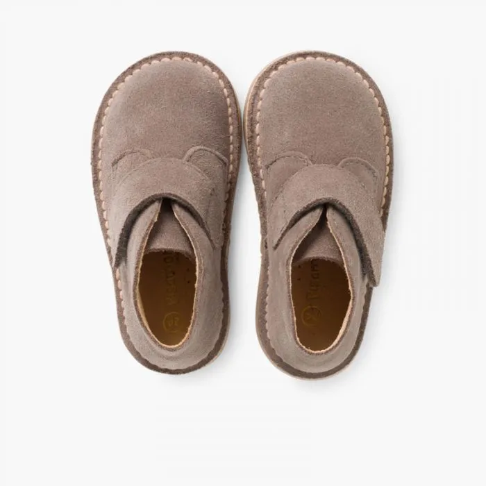 KIDS RIPTAPE SUEDE DESERT BOOTS GREY