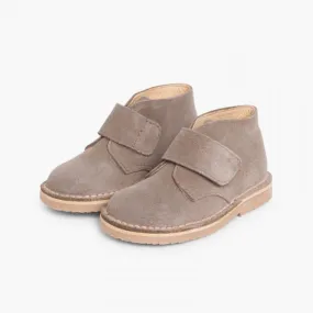 KIDS RIPTAPE SUEDE DESERT BOOTS GREY