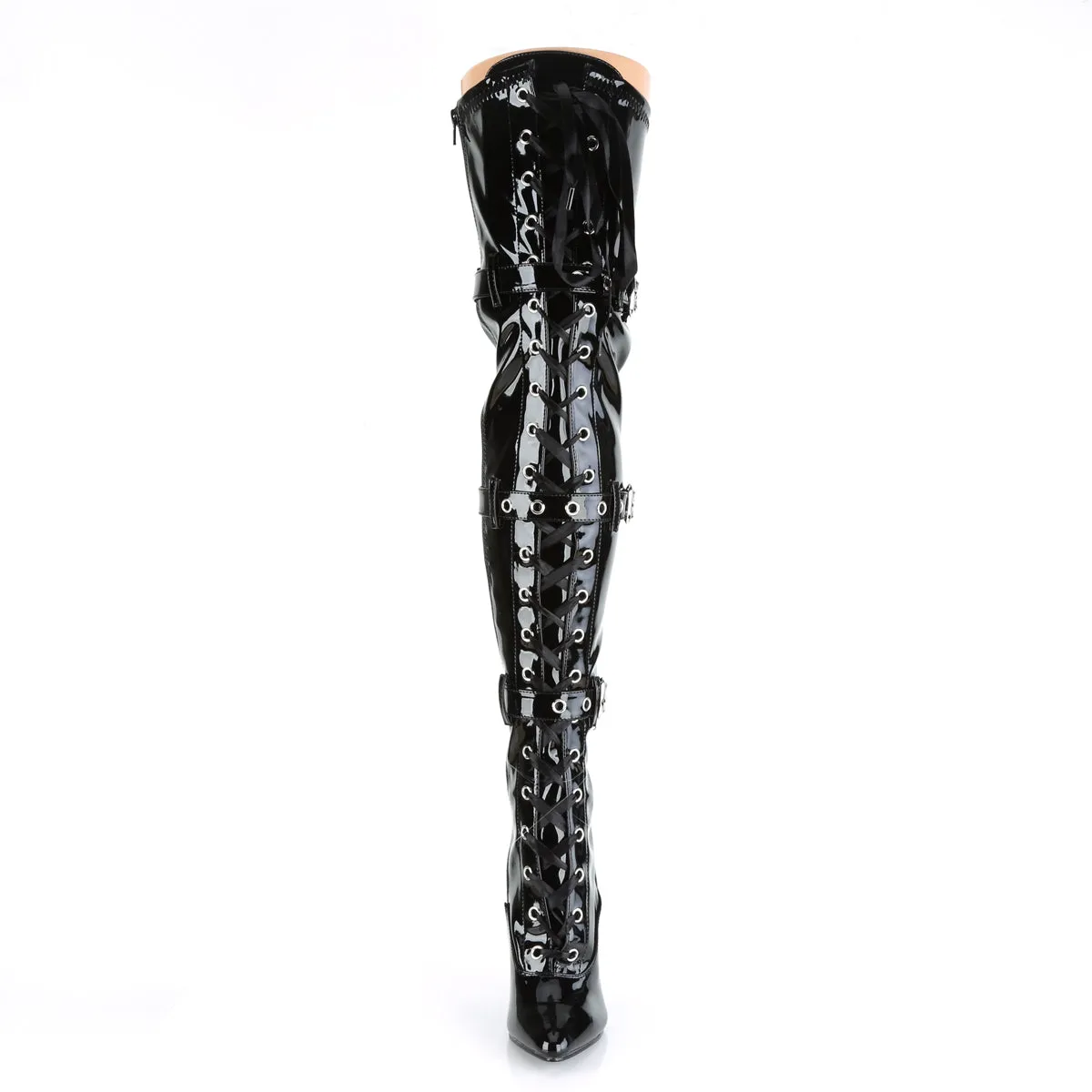 Lace-Up Buckle Thigh Boot 5-inch Heel 6-colors SEDUCE-3028