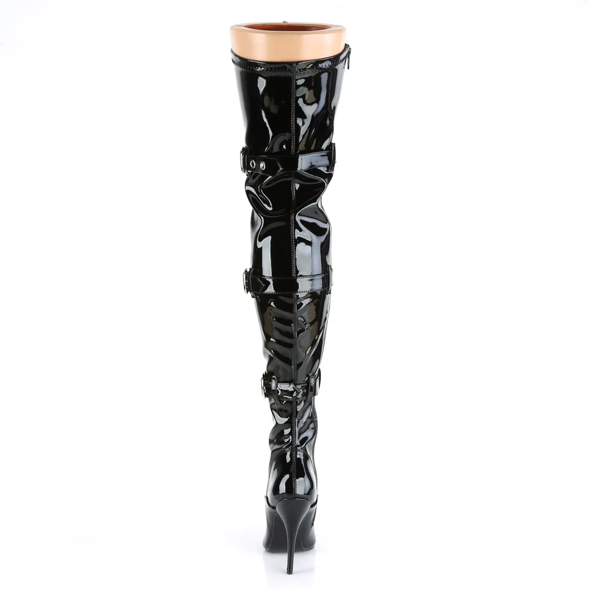Lace-Up Buckle Thigh Boot 5-inch Heel 6-colors SEDUCE-3028