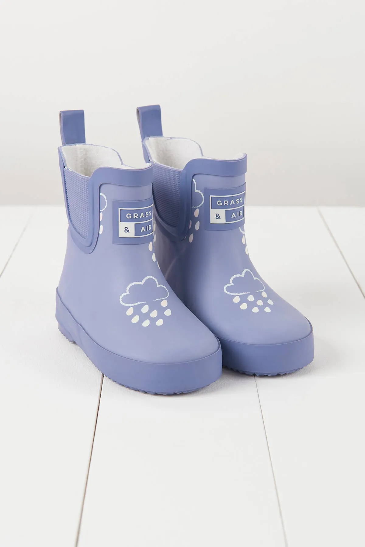 Lavender Short Colour-Changing Kids Wellies