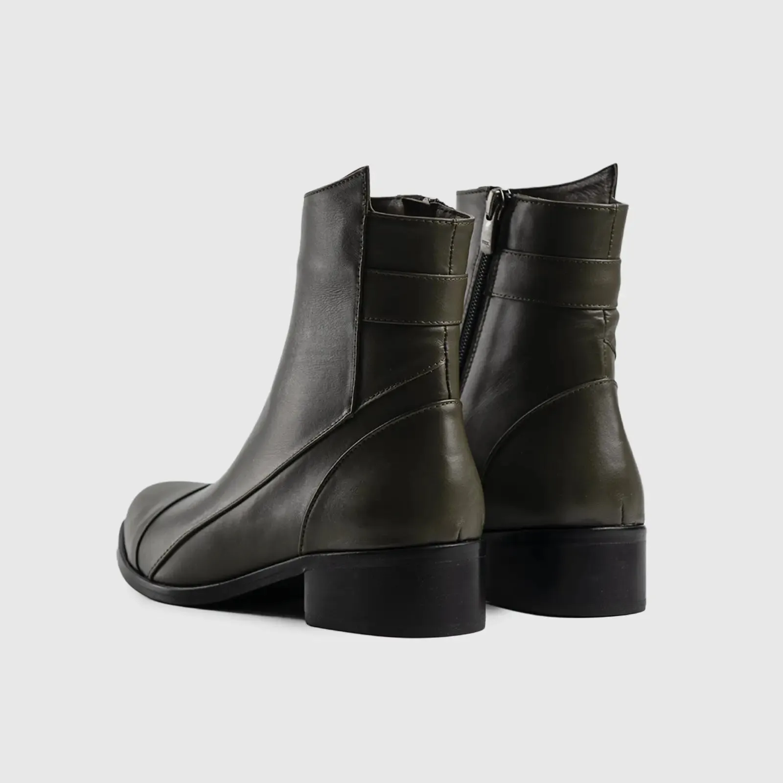 Leather Ankle Boots 11098
