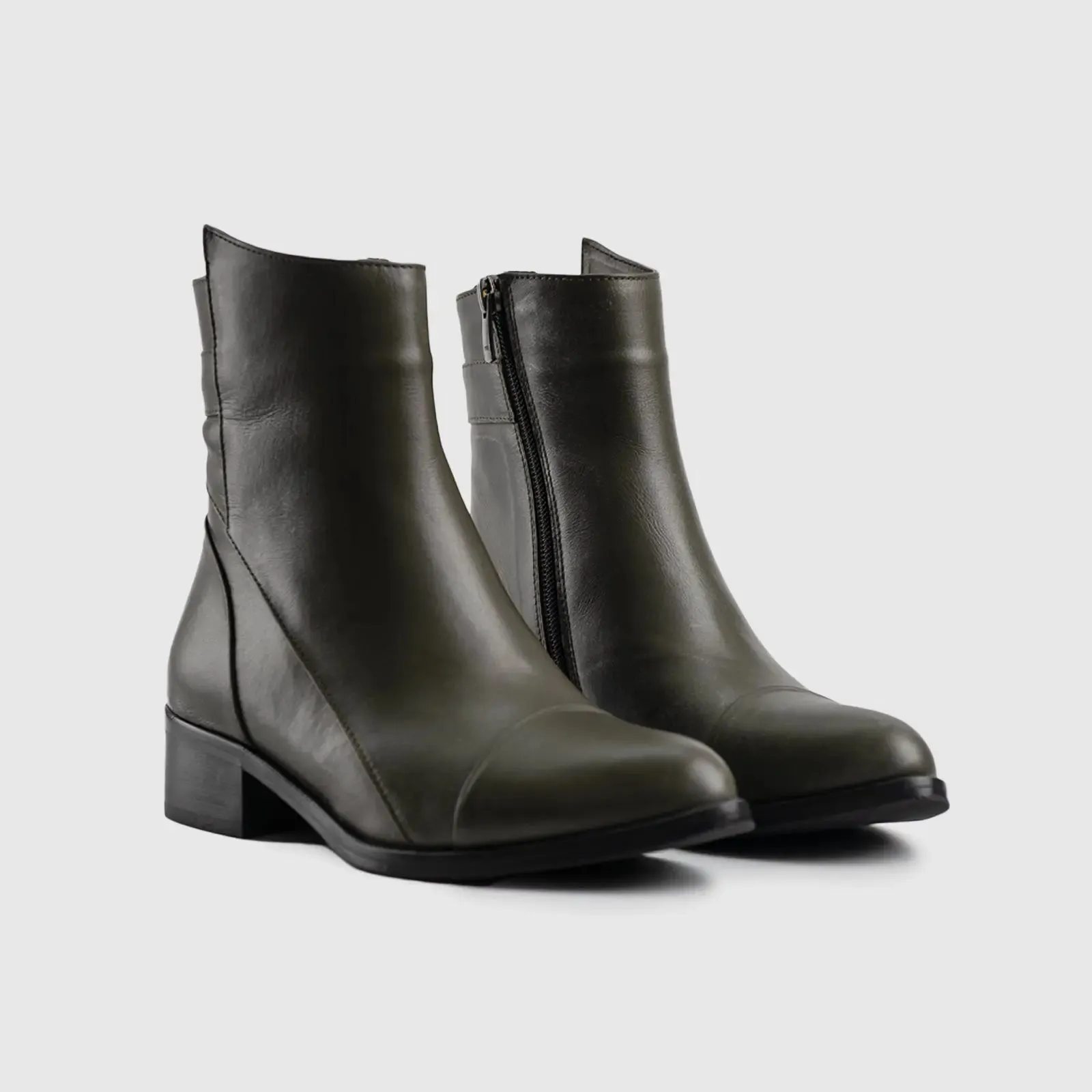 Leather Ankle Boots 11098
