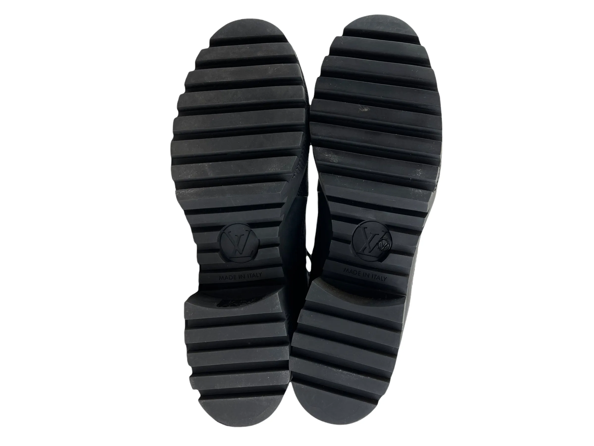 Louis Vuitton Black Suede & Leather Boots - UK 5